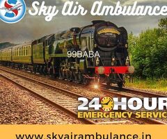 Sky Train Ambulance Service in Patna with All Careful Medical Aids at Low Cost