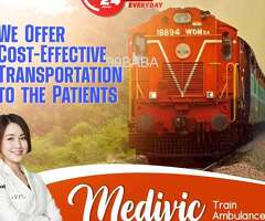 Matchless MICU Train Ambulance Services in Varanasi from Medivic Aviation